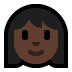 👩🏿 woman: dark skin tone display on Windows